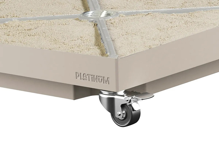 Platinum Sun & Shade Parasolvoet Ceramica 40kg verrijdbaar - Sandstone