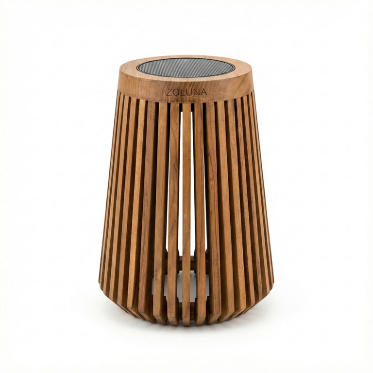 Solar vloerlamp LON Large 34cm - Teak