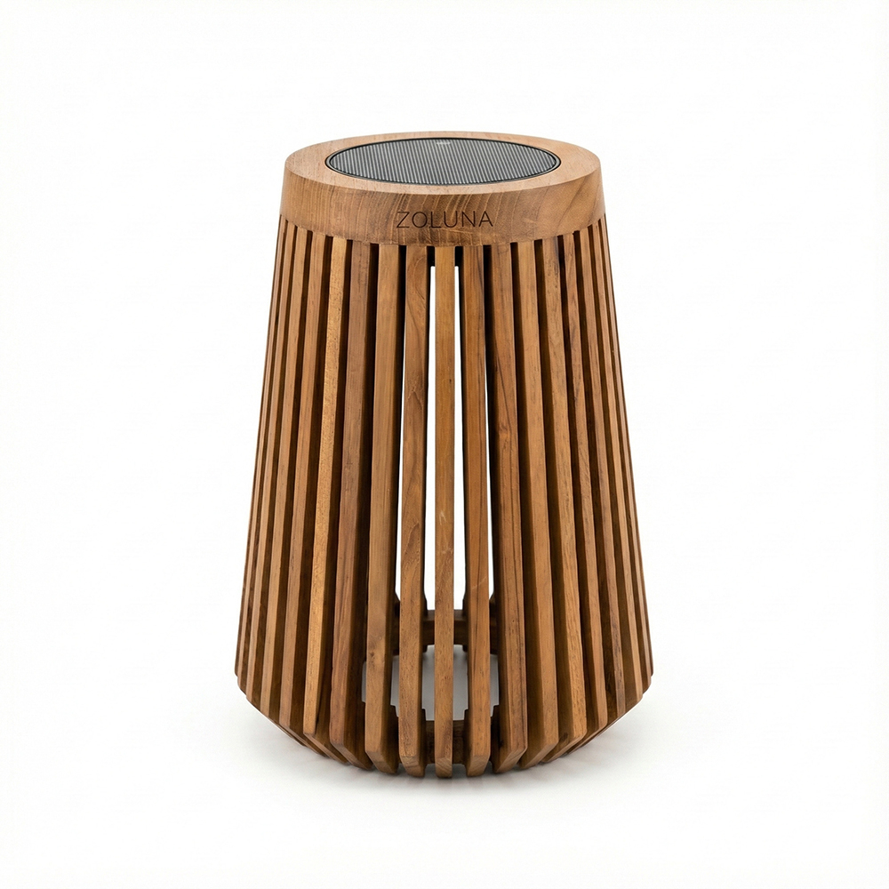 Solar vloerlamp LON Large 34cm - Teak