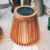 Solar vloerlamp LON Medium 25cm - Teak