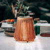 Solar vloerlamp LON Medium 25cm - Teak