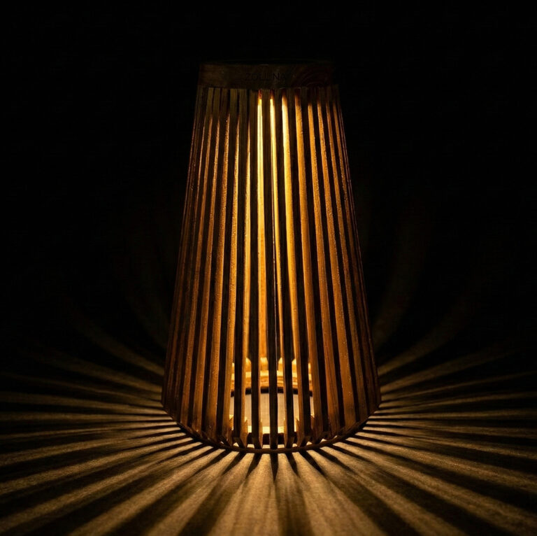 Solar vloerlamp LON XLarge 48cm - Teak