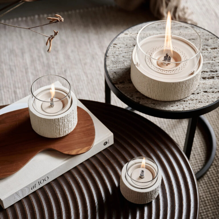 Tenderflame VT Wonen Glow Lotus 12 Wit tafel vuur