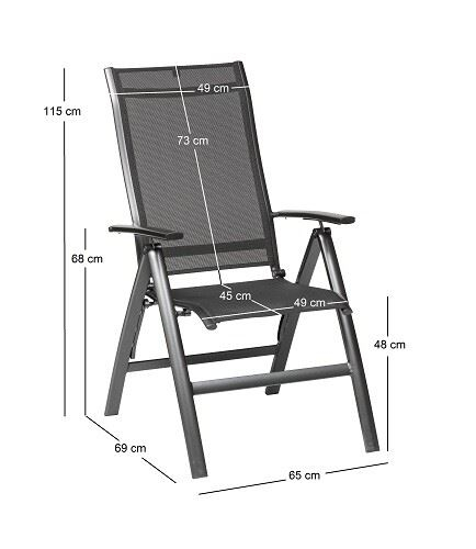 Kettler Legato Curve XL standenstoel - Set van 4 stuks (showmodellen)