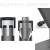 Platinum Sun & Shade Parasolvoet Ancona 60kg Graniet + Zwenkwielen