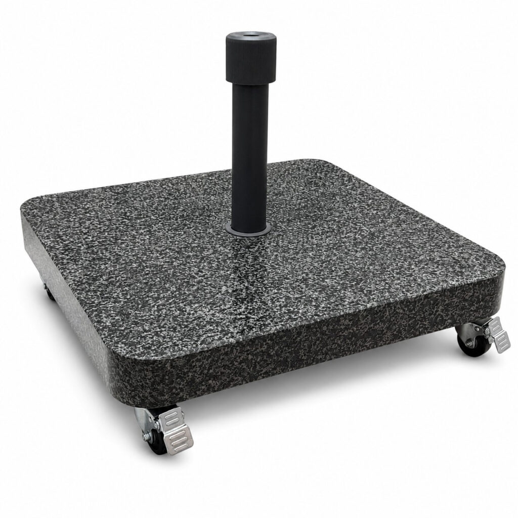 Platinum Sun & Shade Parasolvoet Ancona 60kg Graniet + Zwenkwielen