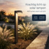 Solar Prik tuinlamp Olivia met Bewegingssensor - 400 Lumen - USB oplaadbaar