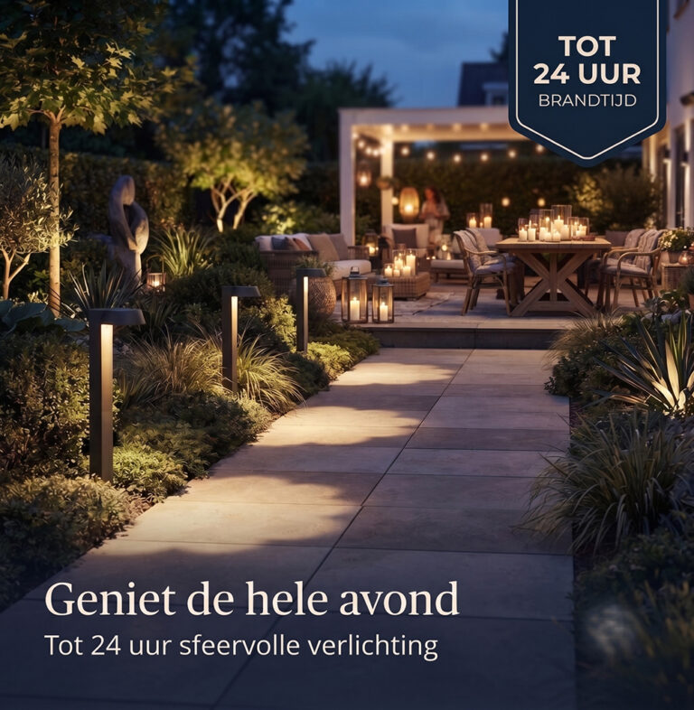 Solar Prik tuinlamp Olivia met Bewegingssensor - 400 Lumen - USB oplaadbaar