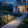 Solar Prik tuinlamp Olivia met Bewegingssensor - 400 Lumen - USB oplaadbaar