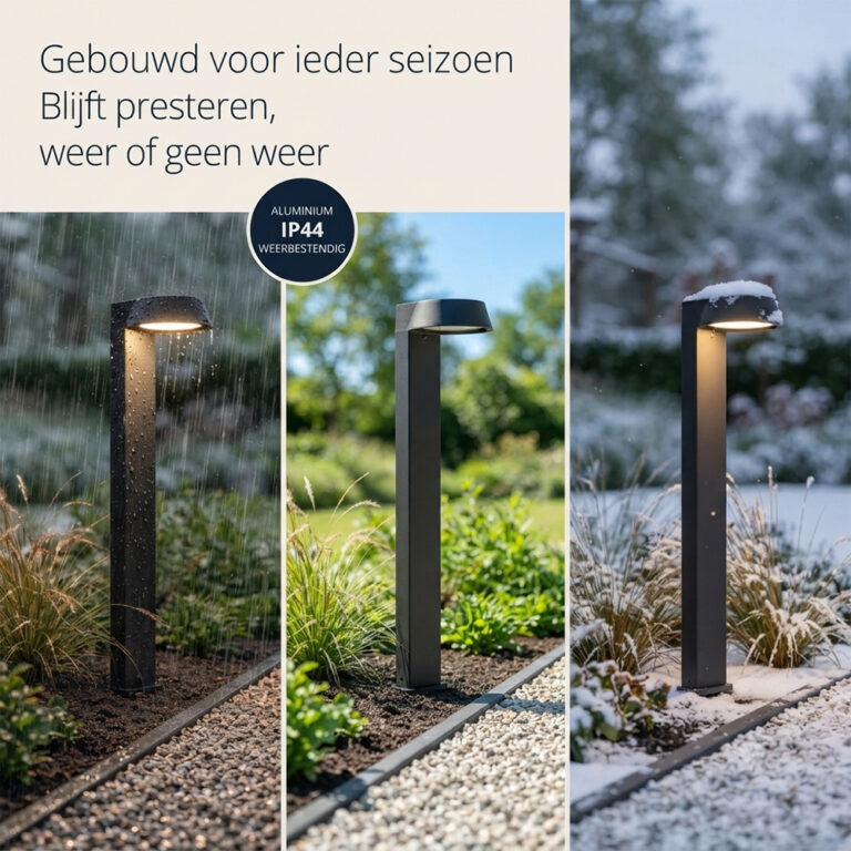 Solar Prik tuinlamp Olivia met Bewegingssensor - 400 Lumen - USB oplaadbaar