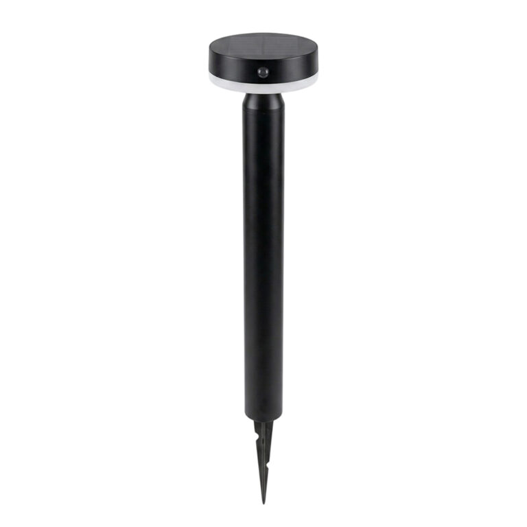 Solar Priklamp Guus met Bewegingssensor - Warm Wit - USB Oplaadbaar - Aluminium