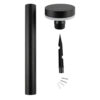 Solar Priklamp Guus met Bewegingssensor - Warm Wit - USB Oplaadbaar - Aluminium