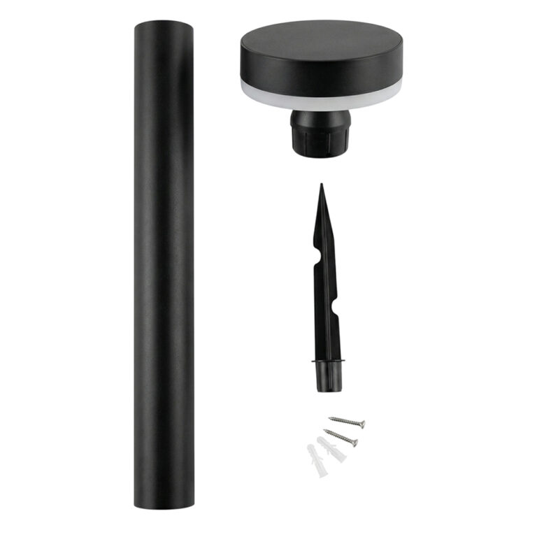 Solar Priklamp Guus met Bewegingssensor - Warm Wit - USB Oplaadbaar - Aluminium