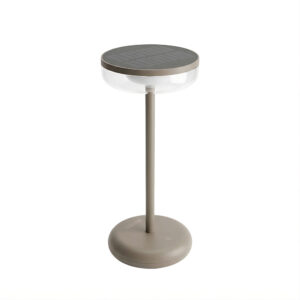 Solar Tafellamp Bobbie Cappucino - Touch Dimbaar - 8 branduren - USB laadoptie - extra warm wit