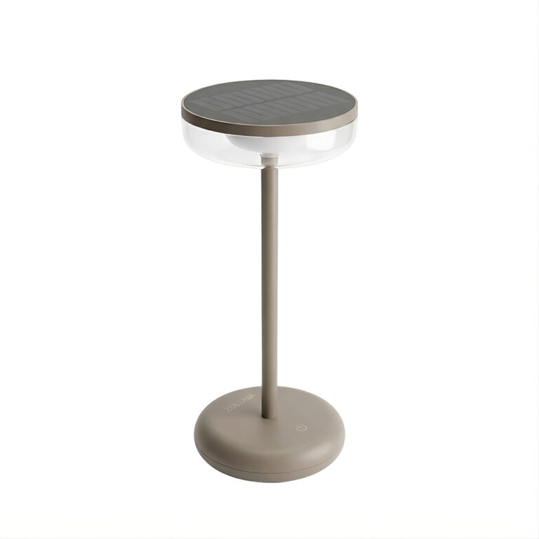 Solar Tafellamp Bobbie Cappucino - Touch Dimbaar - 8 branduren - USB laadoptie - extra warm wit