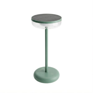 Solar Tafellamp Bobbie Fresh Green - Touch Dimbaar - 8 branduren - USB laadoptie - extra warm wit