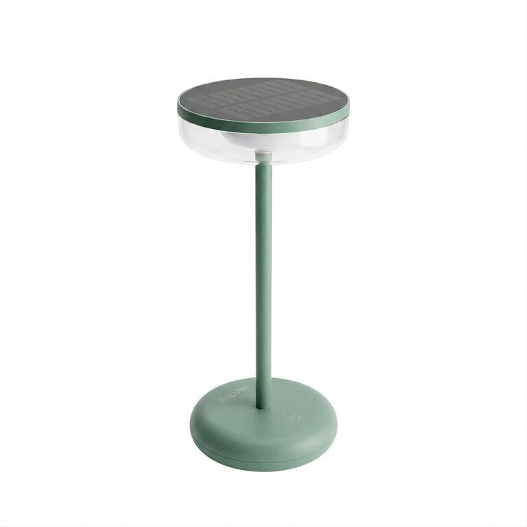 Solar Tafellamp Bobbie Fresh Green - Touch Dimbaar - 8 branduren - USB laadoptie - extra warm wit