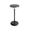 Solar Tafellamp Bobbie Zwart - Touch Dimbaar - 8 branduren - USB laadoptie - extra warm wit