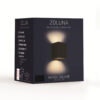 Solar Wandlamp Marga Vierkant | Warm Wit - Up & Down - 2 functies
