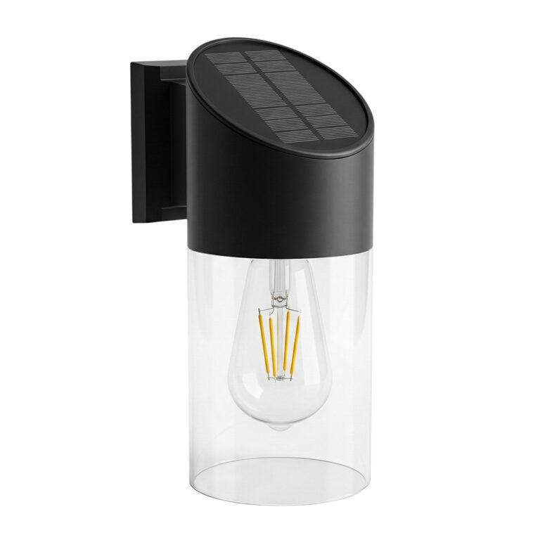 Solar Wandlamp Rob Aluminium - Warm Wit - 2 functies