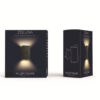Solar Wandlamp Willem Vierkant | Bewegingssensor - Warm Wit - 2 Functies