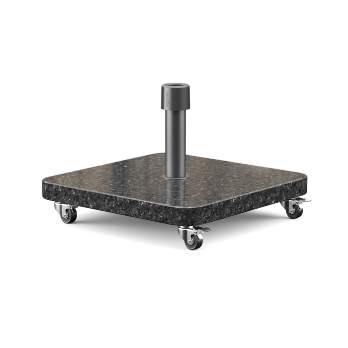 Platinum Sun & Shade Parasolvoet Ancona 40kg Graniet + Zwenkwielen