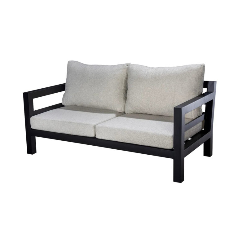 Yoi Midori 2-zits loungebank – Zwart / Wool White