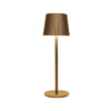 Draadloze LED tafellamp dimbaar Goud Ribbel