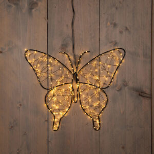 LED Vlinder 400LED + Flash 32cm - Classic Warm