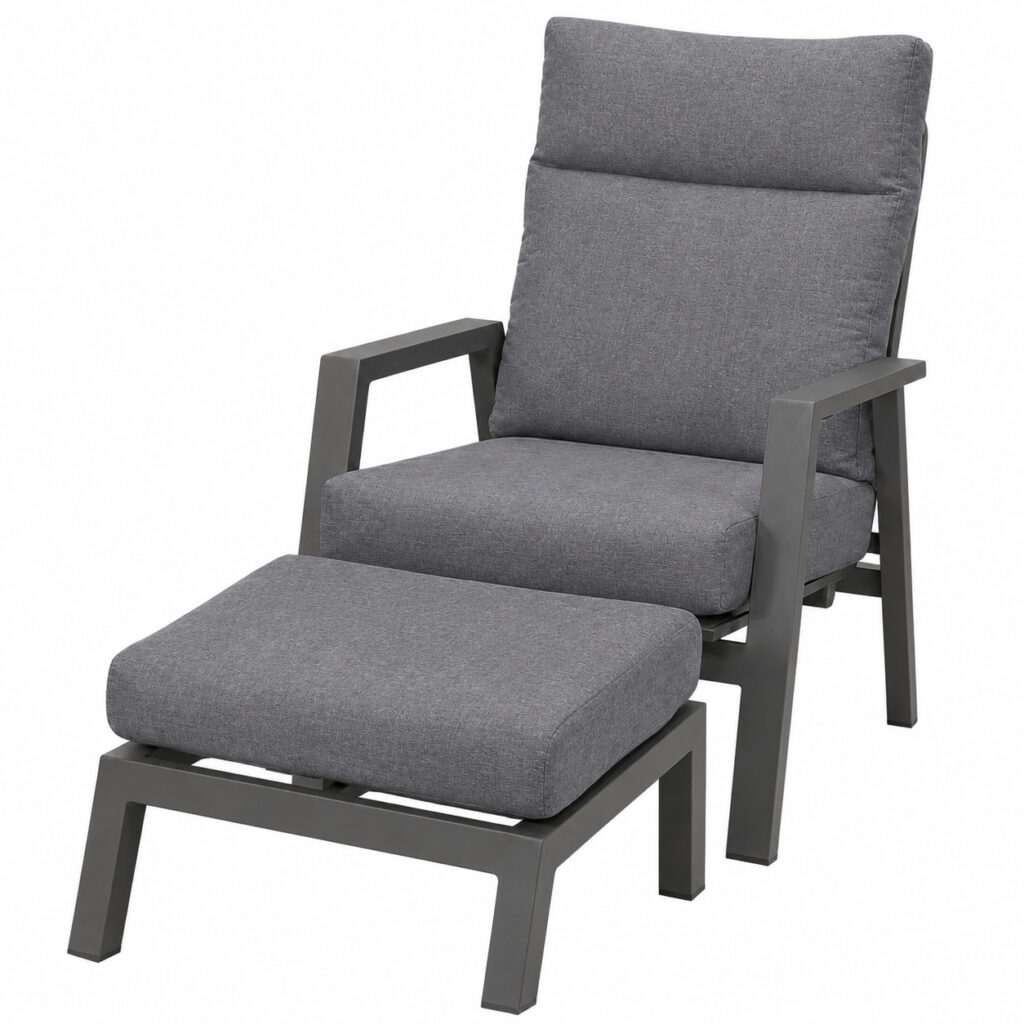 Ohio 2-delige balkon loungeset Antraciet