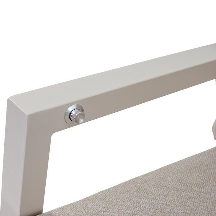 Ohio 2-delige balkon loungeset Crema