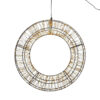LED 3D krans zwart 48x10cm - 1400LED Luxury Color + Flash