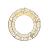 LED 3D krans zwart 58x12cm - 1800LED Luxury Color + Flash