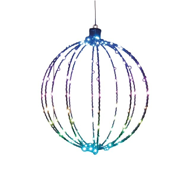 LED Bol Zwart 40cm 144LED RGB
