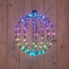 LED Bol Zwart 40cm 144LED RGB