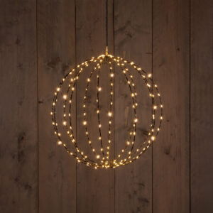 LED Bol Zwart 40cm 192LED Classic Warm + Flash