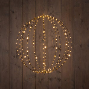 LED Bol Zwart 60cm 288LED Classic Warm + Flash