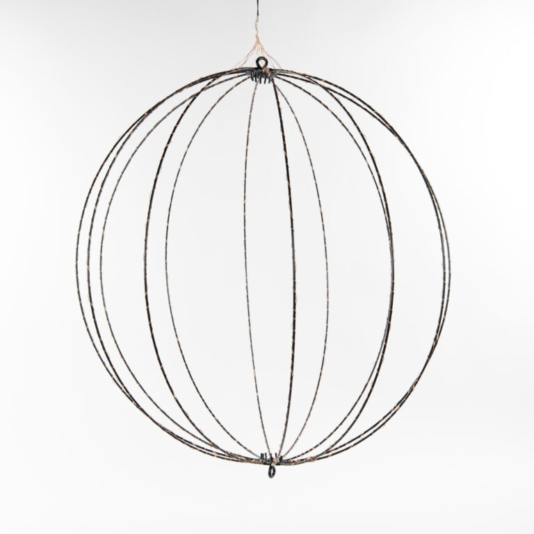 LED Bol Zwart 60cm 288LED Classic Warm + Flash