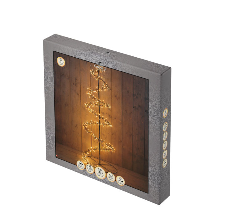 LED Boom Swirl 160cm Cluster 684LED Luxury Color