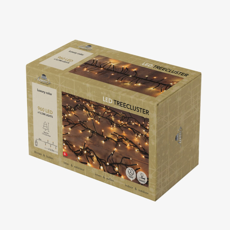 Tree Clusterverlichting 960 LED lampjes Warm Wit/Classic Warm – 12,5 meter