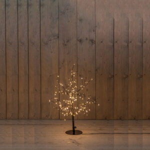 Zwarte boom 240LED met flash Classic Warm 60cm