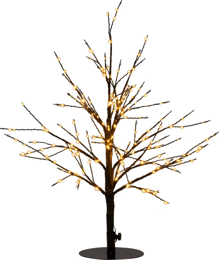 Zwarte boom 240LED met flash Classic Warm 60cm
