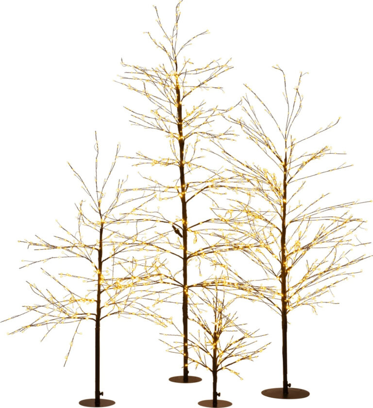 Zwarte boom 240LED met flash Classic Warm 60cm