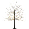 Zwarte LED Boom 600LED met flash Classic Warm - 120cm